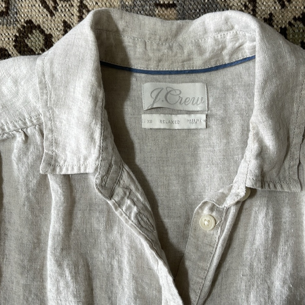 J Crew Baird McNutt relaxed linen shirt